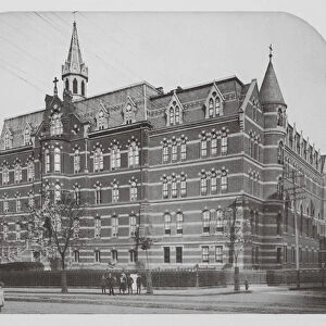 New York: R C Orphan Asylum, Madison Avenue and 51st Street (b / w photo)
