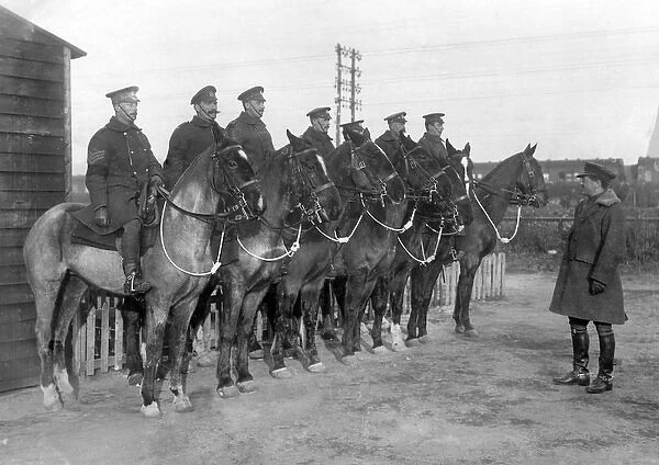 APM with mounted police Western Front France WW1