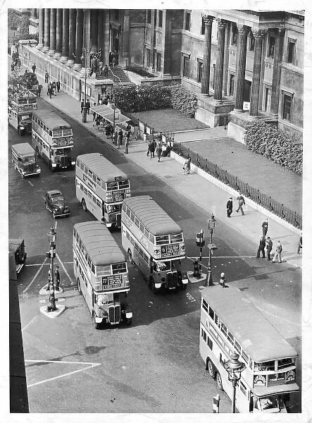 Buses In Trafalgar Square London Available As Framed Prints Photos   Buses Trafalgar Square London 572690 .webp