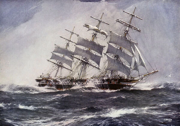 Clipper Ships: Sobraon (colour litho)