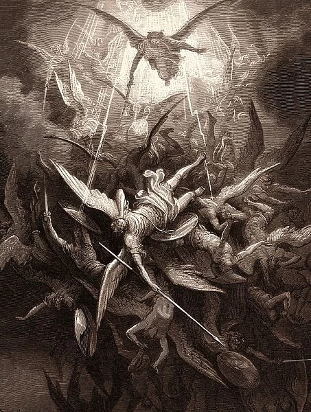 Satan, The Fallen Angel: Gustave Dore: Archival Quality Print