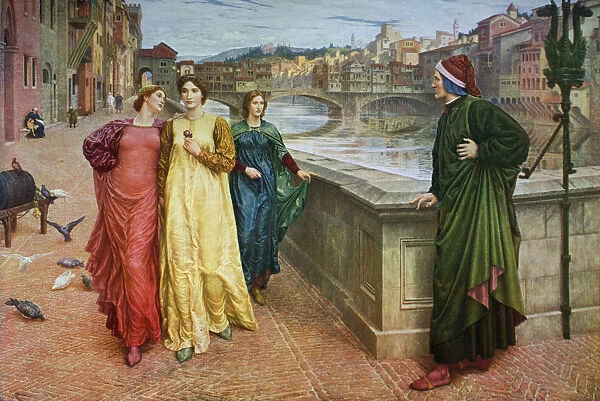 Dante and Beatrice 1883 1912 . Artist Henry Holiday