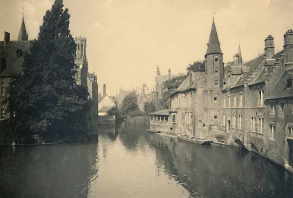 Rosary Quay, c1910. From Bruges. [Ern. THILL, Bruxelles]