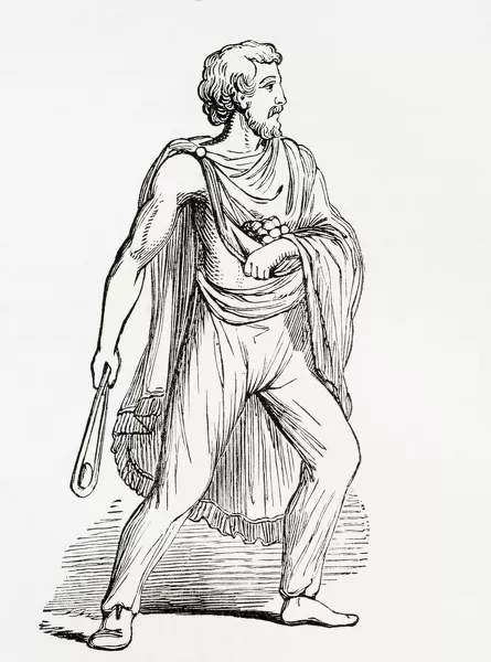 A Roman Slinger, After A Figure On The Column Of Antoninus