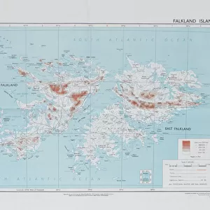 Falkland Islands Canvas Print Collection: Maps