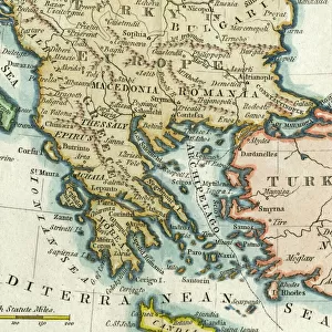 Maps and Charts Fine Art Print Collection: Albania