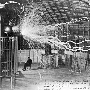 Popular Themes Metal Print Collection: Nikola Tesla