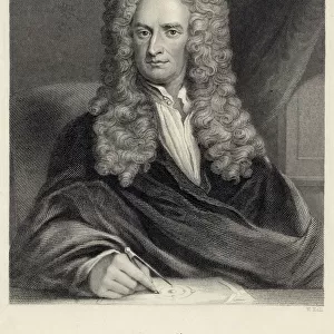 Famous inventors and scientists Metal Print Collection: Isaac Newton