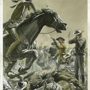 Battles Canvas Print Collection: Battle at Little Bighorn