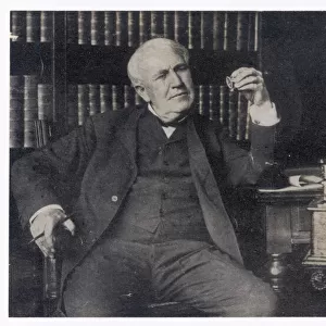 Famous inventors and scientists Fine Art Print Collection: Thomas Edison