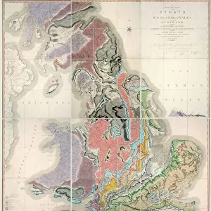 Maps and Charts Canvas Print Collection: Geological Map