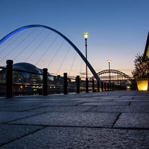 Bridges Fine Art Print Collection: Gateshead Millenium Bridge, England