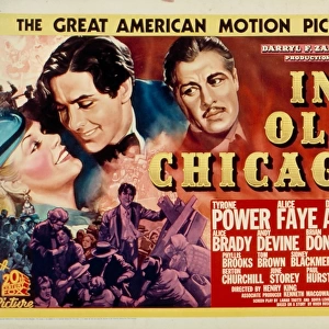 Movie Posters Framed Print Collection: In Old Chicago