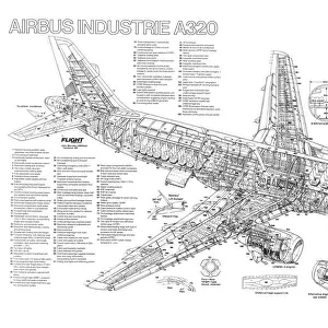 Aeroplanes Canvas Print Collection: Airbus A320
