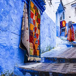 Chefchaouen, Morocco. Blue washed buildings