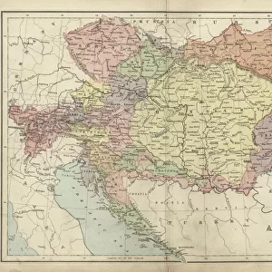 Maps and Charts Metal Print Collection: Austria