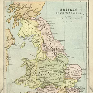 England Metal Print Collection: Maps