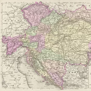 Maps and Charts Framed Print Collection: Bosnia and Herzegovina