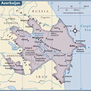 Azerbaijan Fine Art Print Collection: Maps
