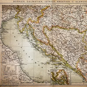 Albania Metal Print Collection: Maps