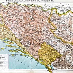 Bosnia and Herzegovina Metal Print Collection: Maps