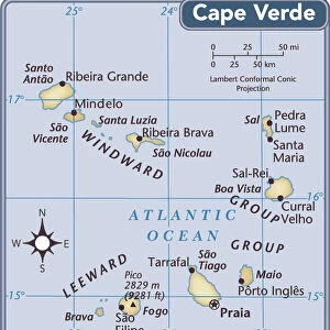 Cape Verde Fine Art Print Collection: Maps