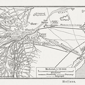 Eritrea Canvas Print Collection: Maps
