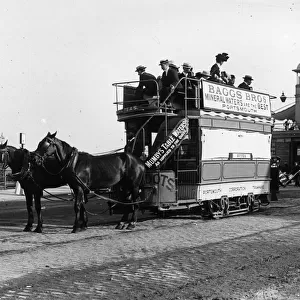 Hulton Archive Greetings Card Collection: Horse-drawn Trams (Horsecars)