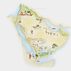 Saudi Arabia Metal Print Collection: Maps