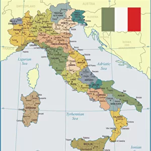 Map Canvas Print Collection: Italian Maps