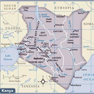 Kenya Fine Art Print Collection: Maps