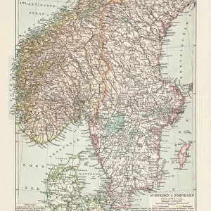 Maps and Charts Fine Art Print Collection: Sweden