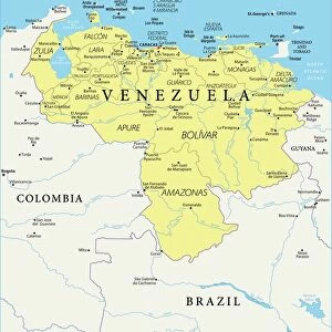 Venezuela Metal Print Collection: Maps