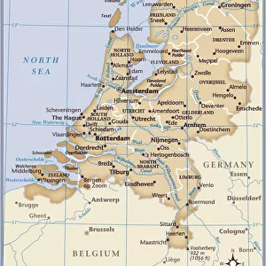 Maps and Charts Greetings Card Collection: Netherlands