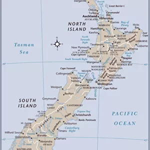 New Zealand Fine Art Print Collection: Maps