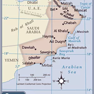 Oman Metal Print Collection: Maps