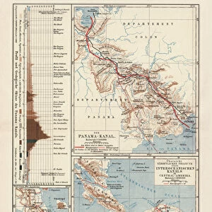 Nicaragua Canvas Print Collection: Maps