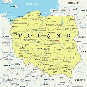 Maps and Charts Photo Mug Collection: Poland