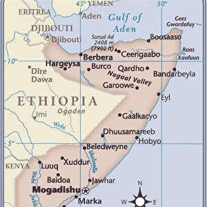 Somalia Metal Print Collection: Maps