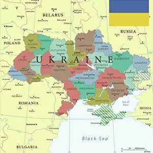 Maps and Charts Poster Print Collection: Ukraine