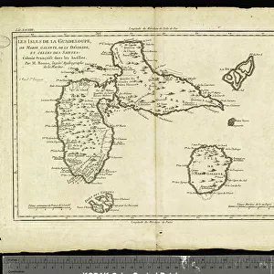 Guadeloupe Canvas Print Collection: Maps