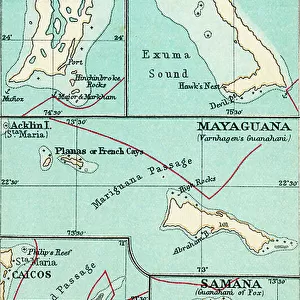 Turks and Caicos Photographic Print Collection: Maps
