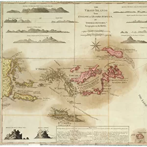 British Virgin Islands Cushion Collection: Maps