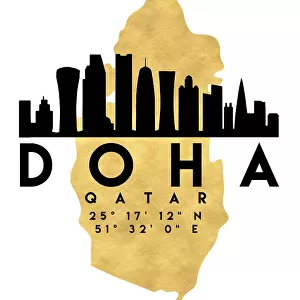 Qatar Metal Print Collection: Maps