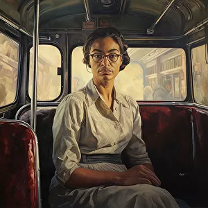 Civil rights movement Canvas Print Collection: Rosa Parks