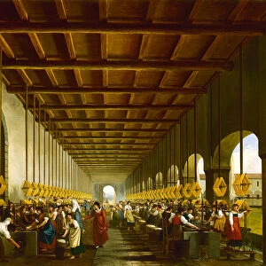 Industrial revolution Canvas Print Collection: Cotton mills