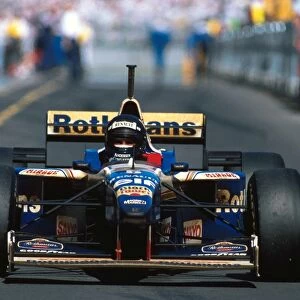British GP World Champions Photo Mug Collection: Damon Hill 1996