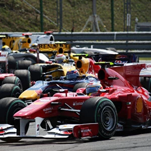 2010 Grand Prix Races Canvas Print Collection: Rd12 Hungarian Grand Prix