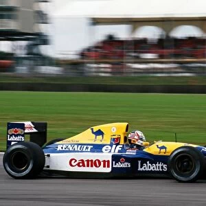 British GP World Champions Cushion Collection: Nigel Mansell 1992