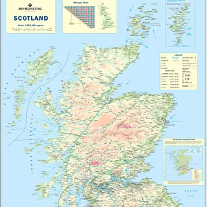 Scotland Greetings Card Collection: Maps